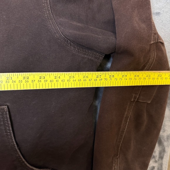 Vintage Carhartt Sandstone Duck Artic J184 Jacket Dark Brown Size XL-Tall Lined - Picture 5 of 8